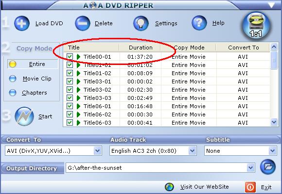 dvd audio extractor get track titles