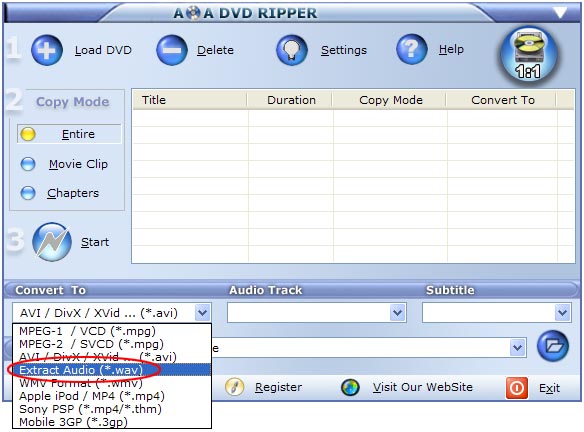 dvd to wav converter