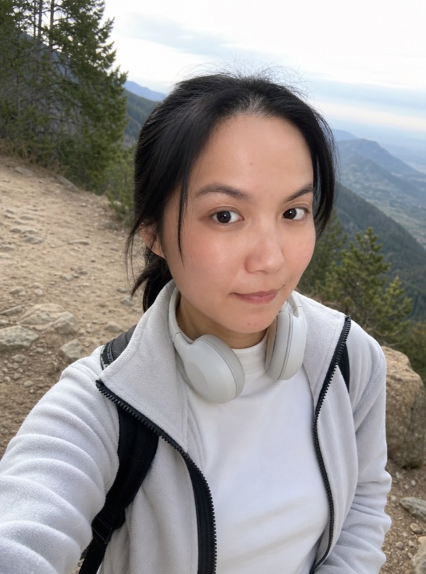 Generated profile photo in a mountain hiking setting